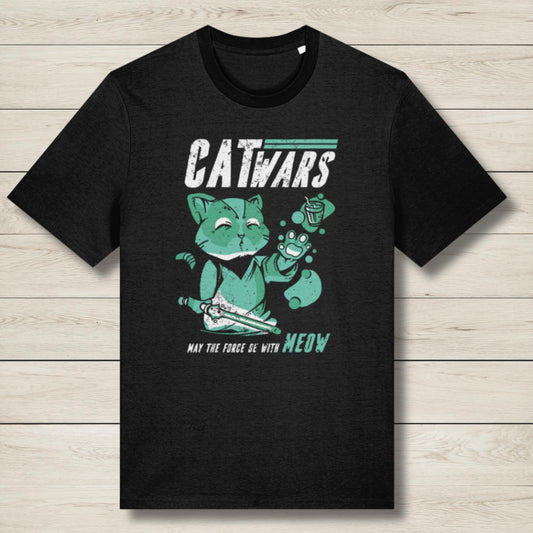 cat wars premium graphic tee