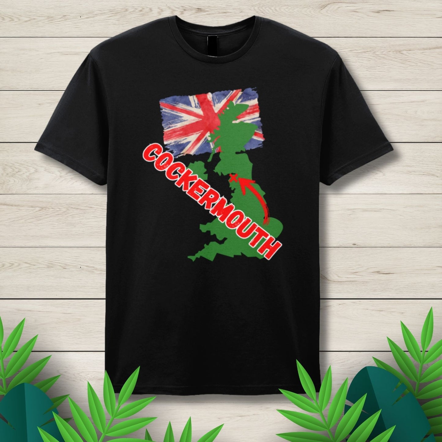 Rude Britain- Cockermouth Funny Uk Town Name Unisex T Shirt