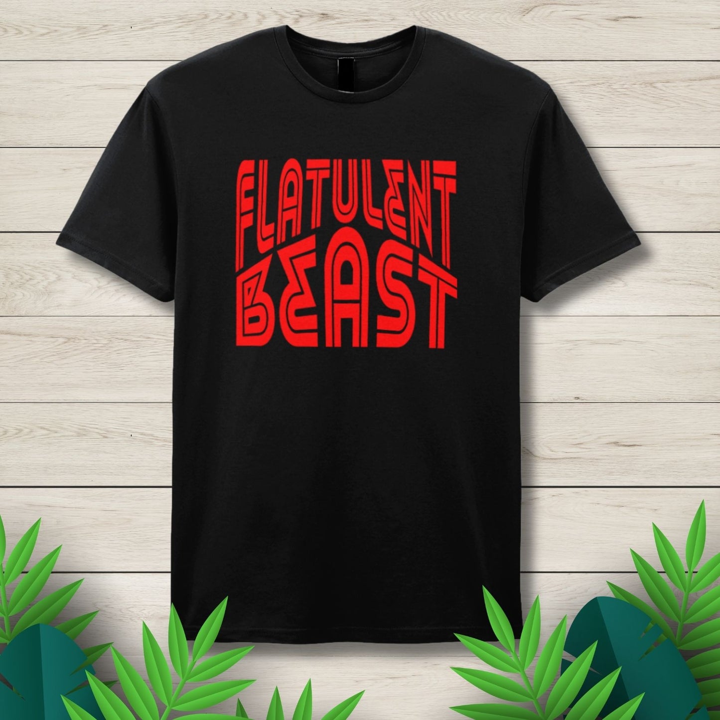 Flatulent Beast Red Unisex T Shirt
