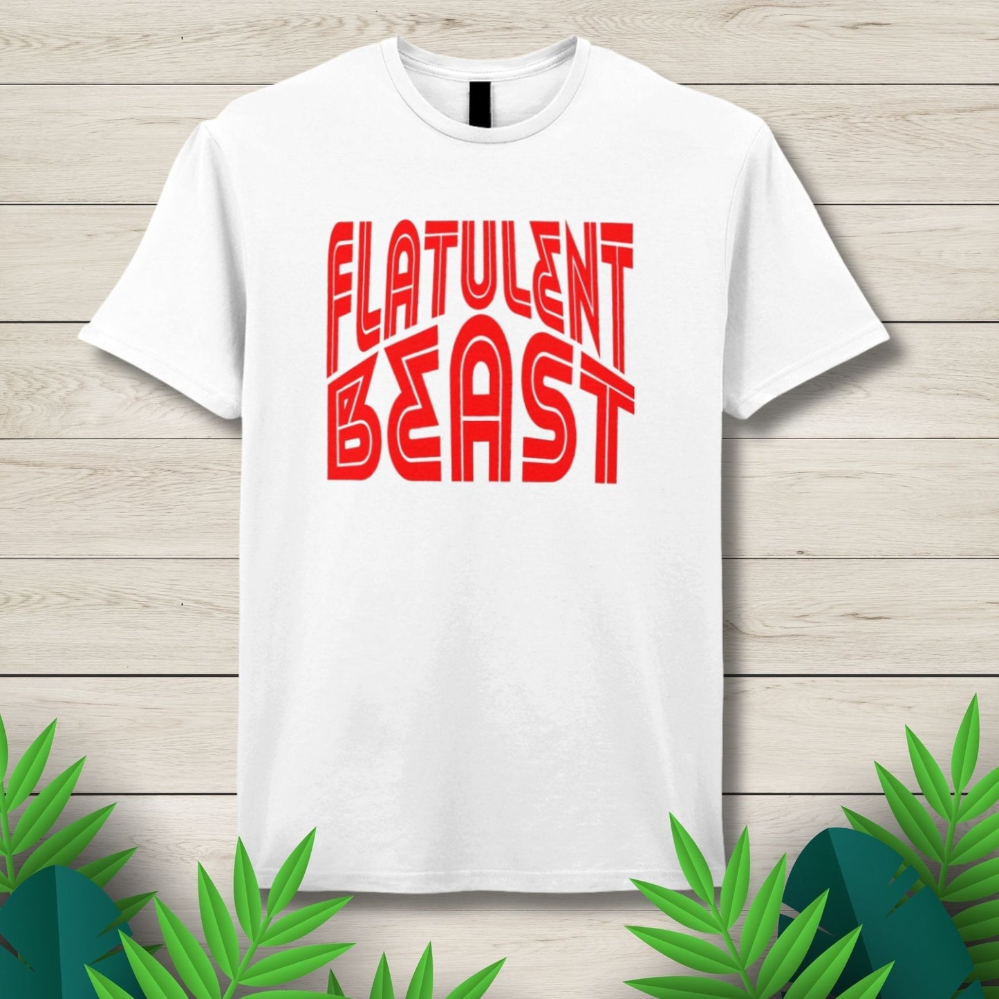 Flatulent Beast Red Unisex T Shirt