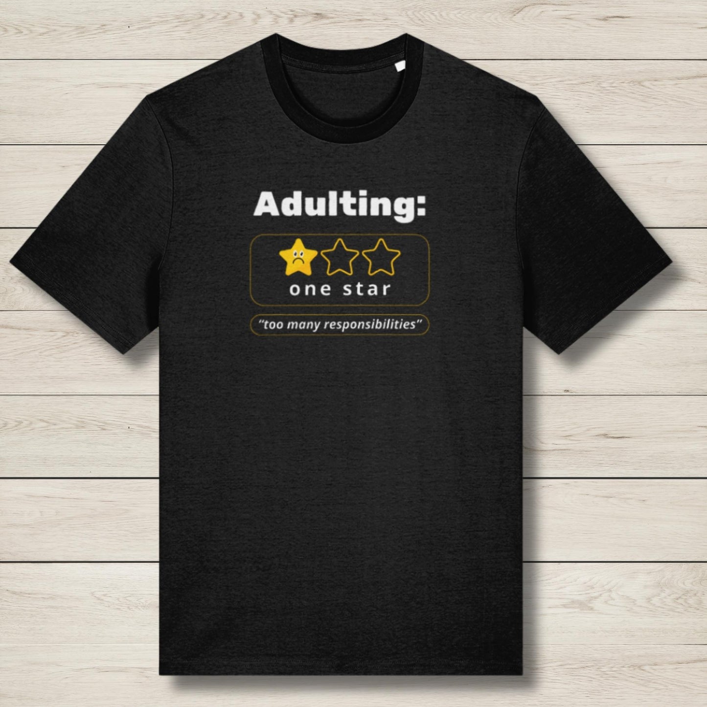 adulting review premium graphic tee