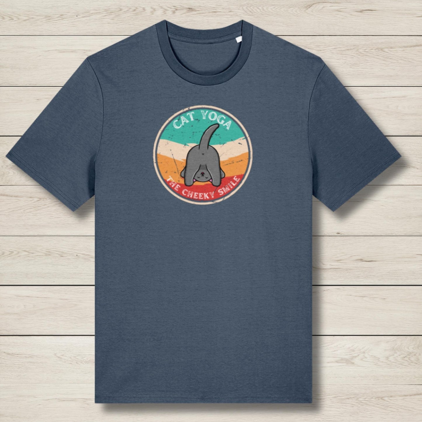 cheeky smile blue graphic tee