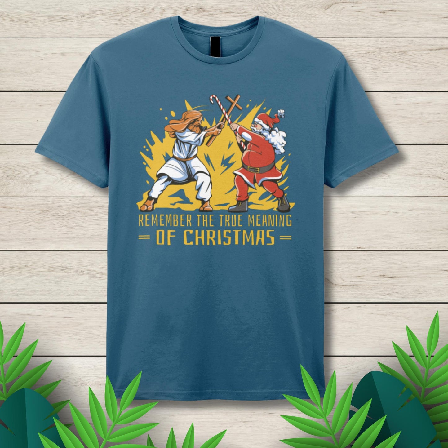 christmas meaning indigo t shirt
