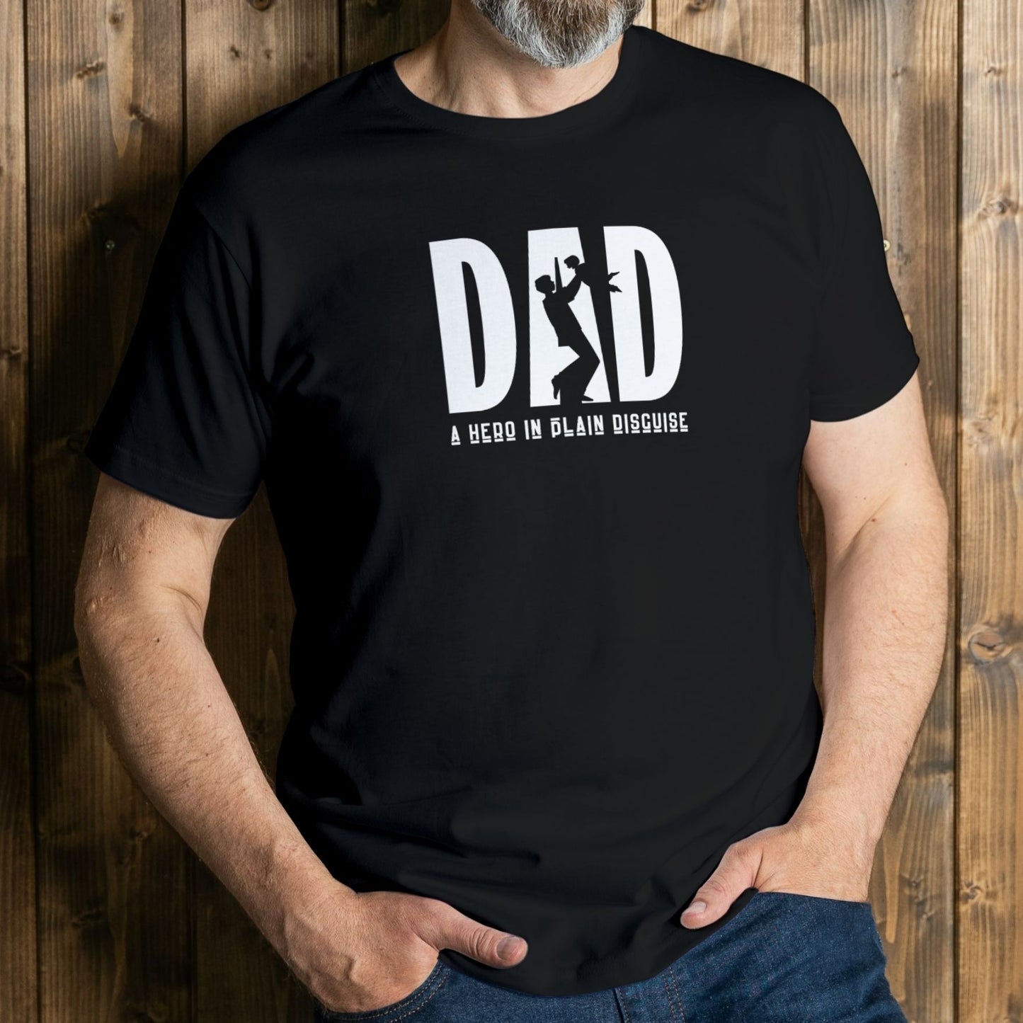 Dad A Hero In Plain Disguise - Premium Unisex T Shirt