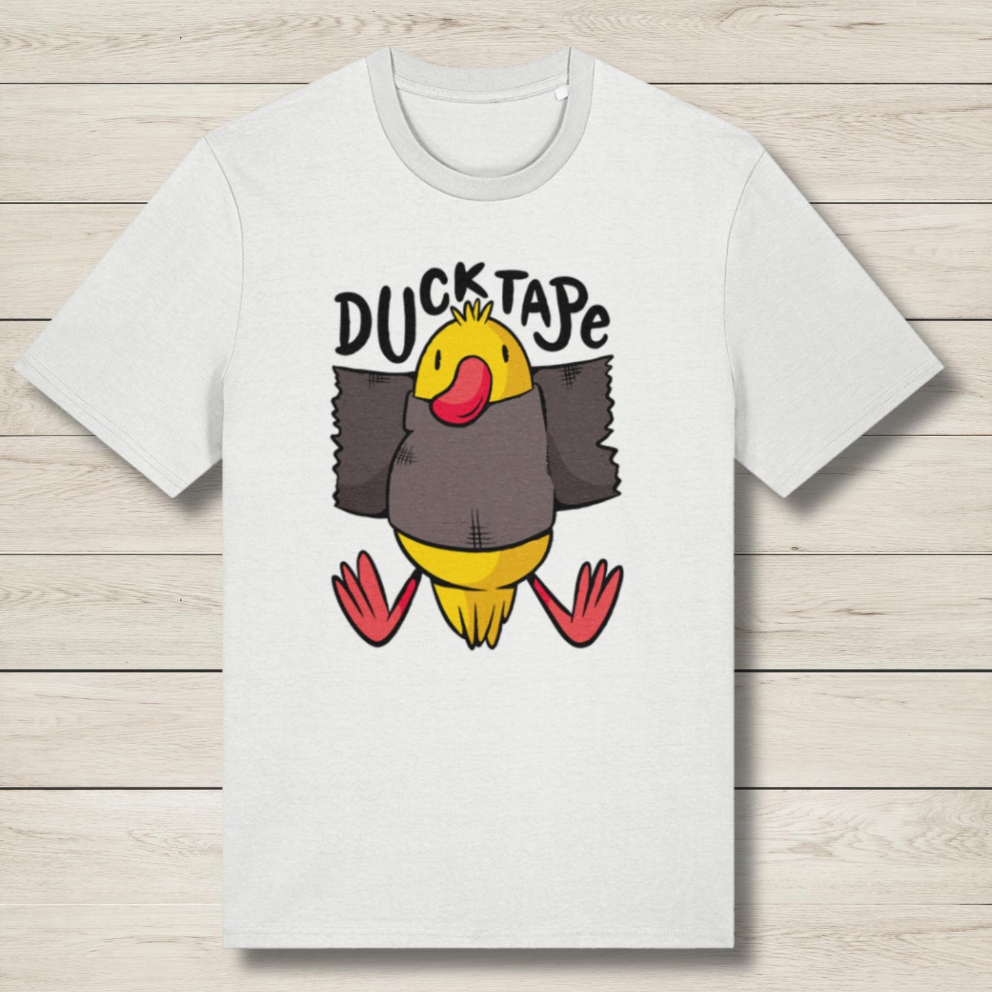 duck tape white premium graphic tee