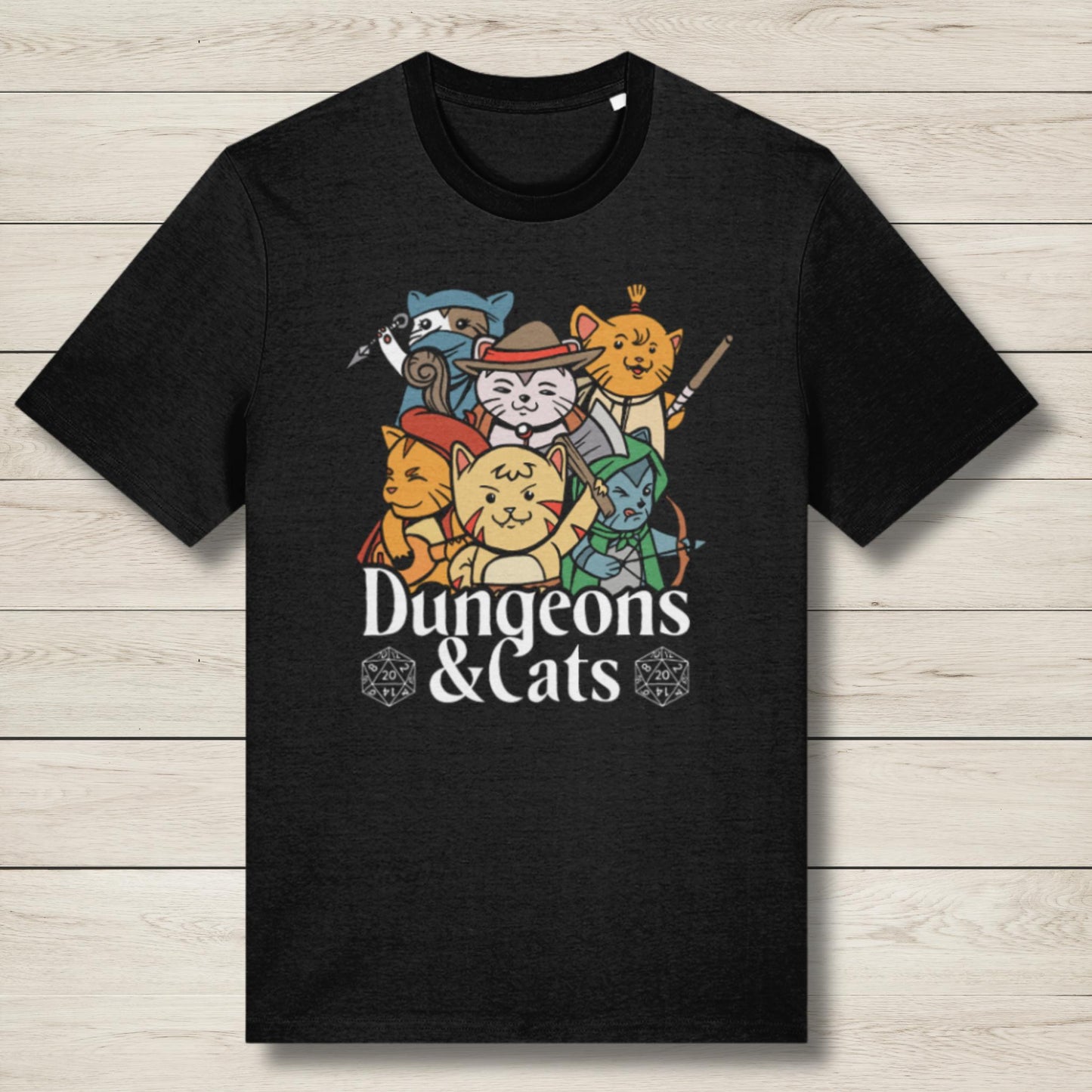 dungeons and cats premium t shirt