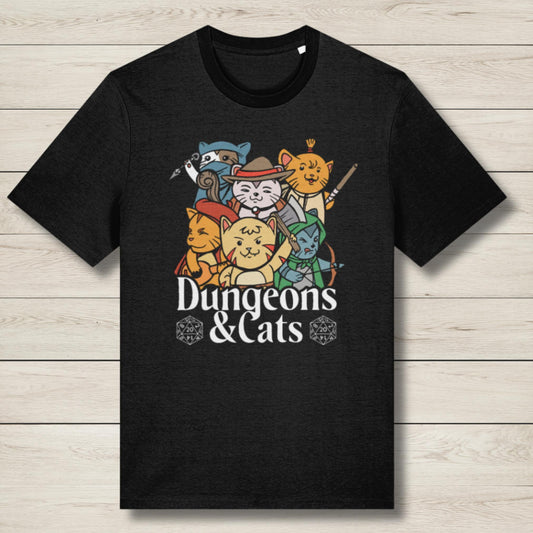 dungeons and cats premium t shirt
