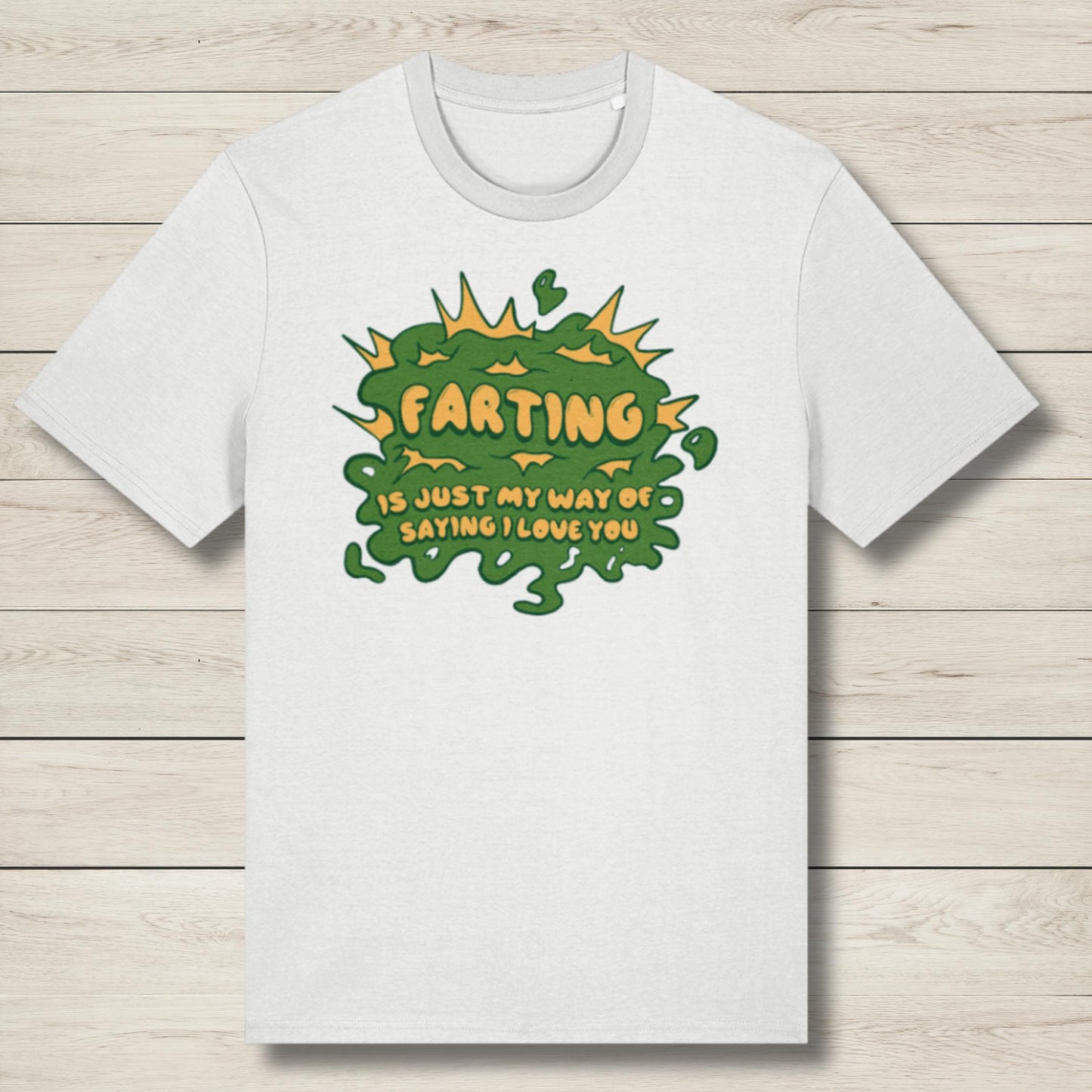 farting premium white graphic tee