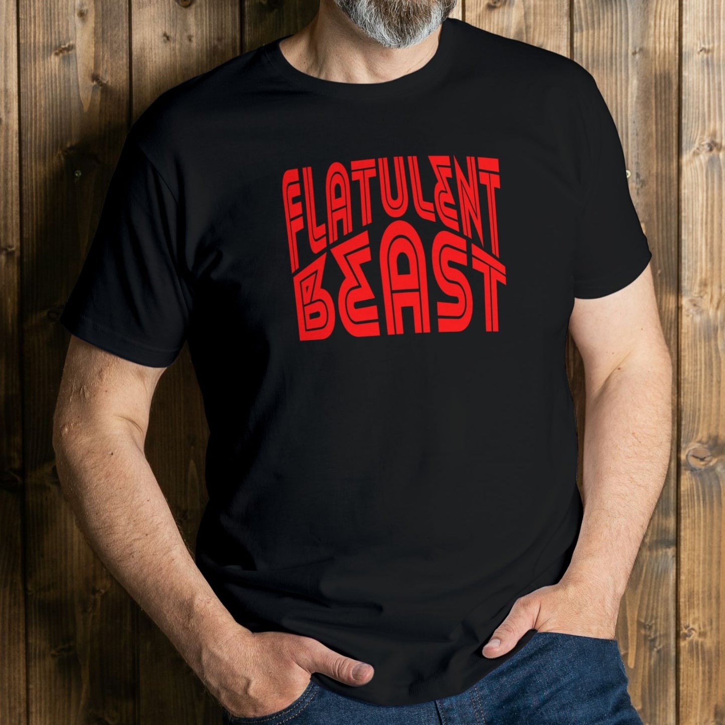 Flatulent Beast Red Unisex T Shirt
