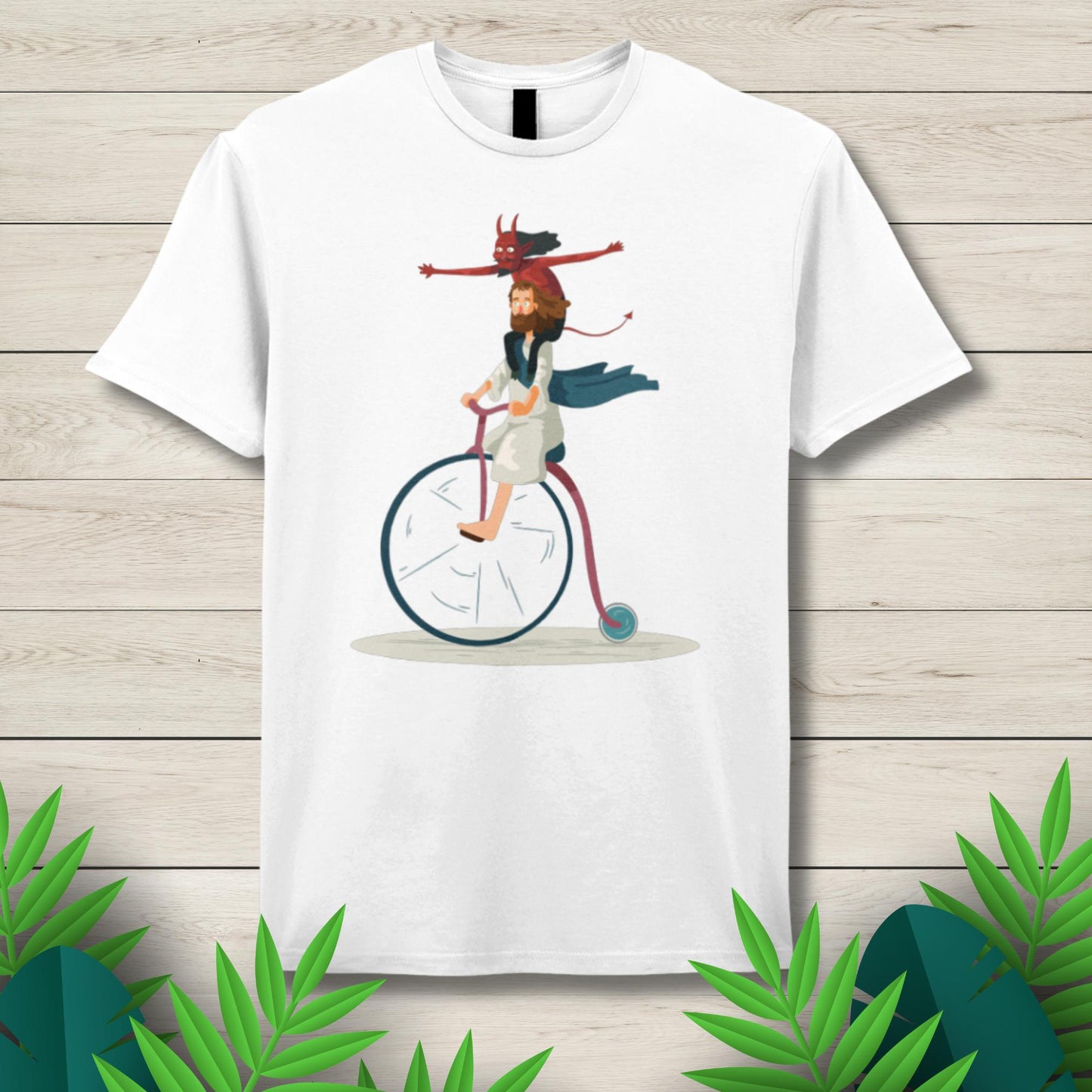 jesus unicycle t shirt