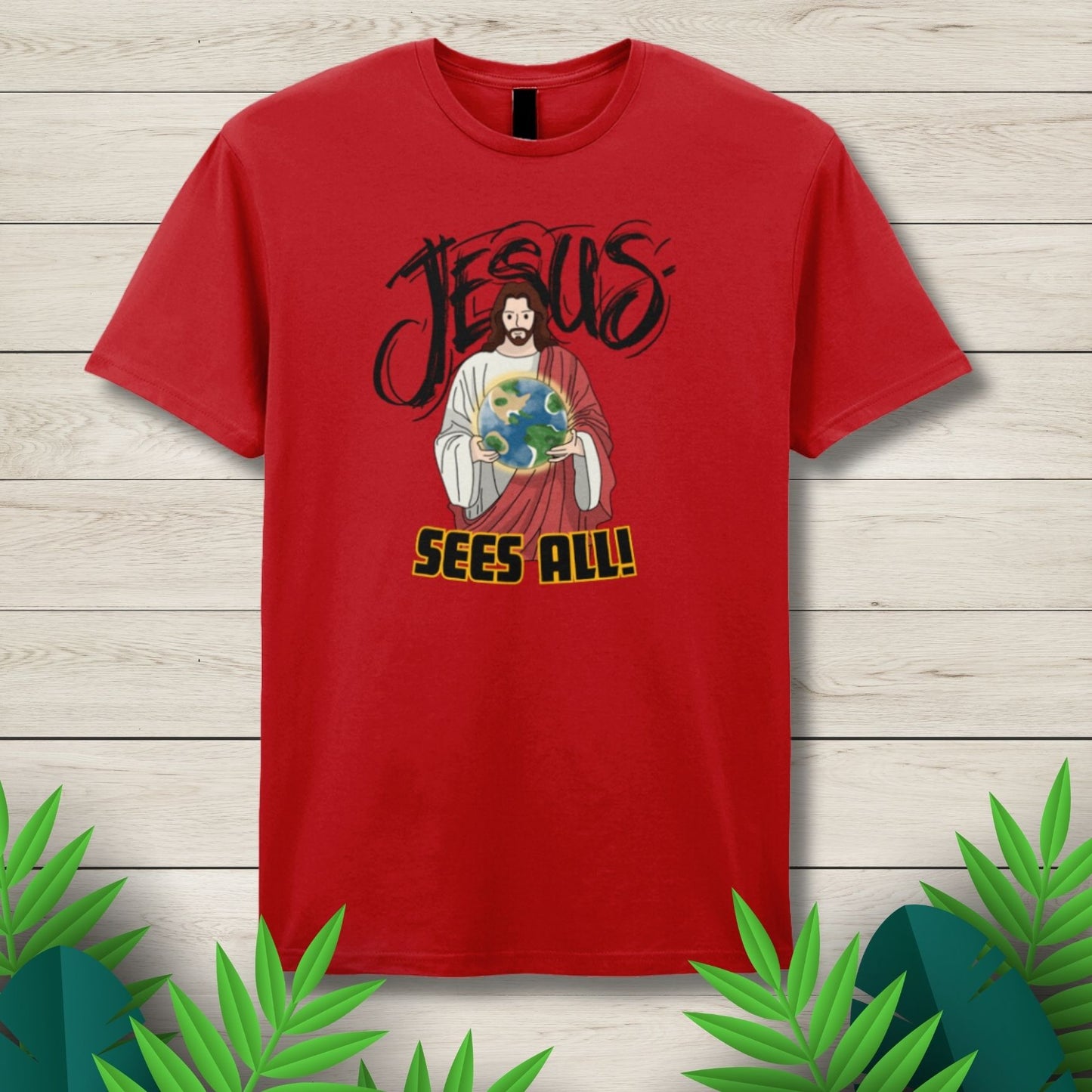 Jesus Sees All Unisex T Shirt