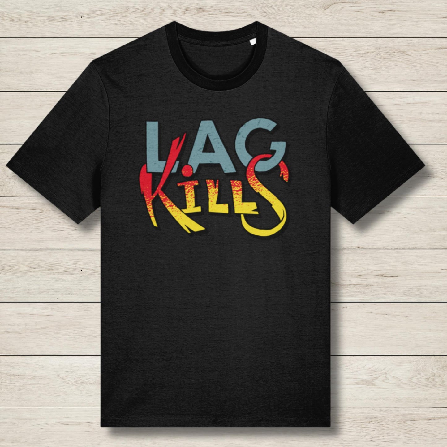 lag kills black premium t shirt