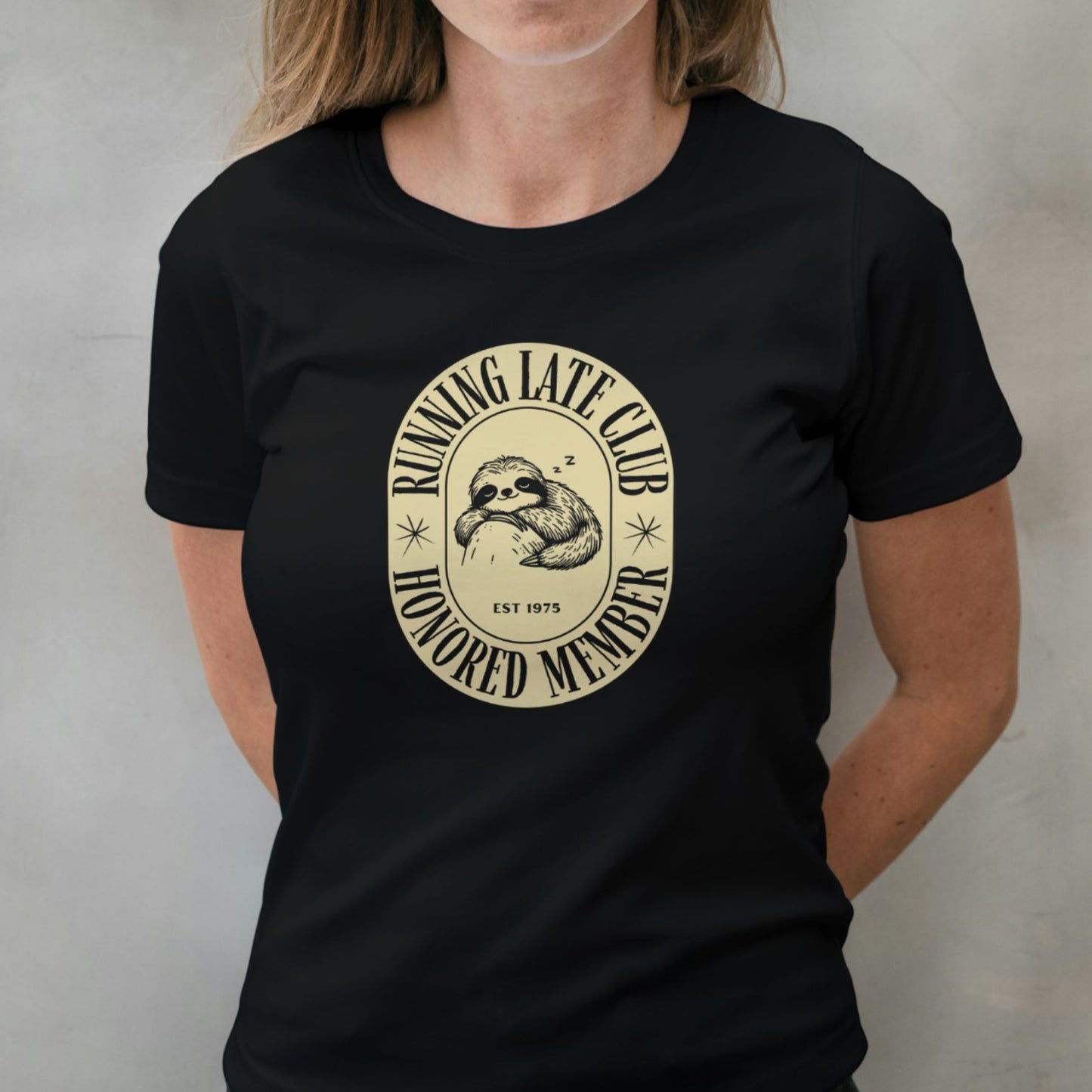 Late Club Sloth - Premium Unisex T Shirt