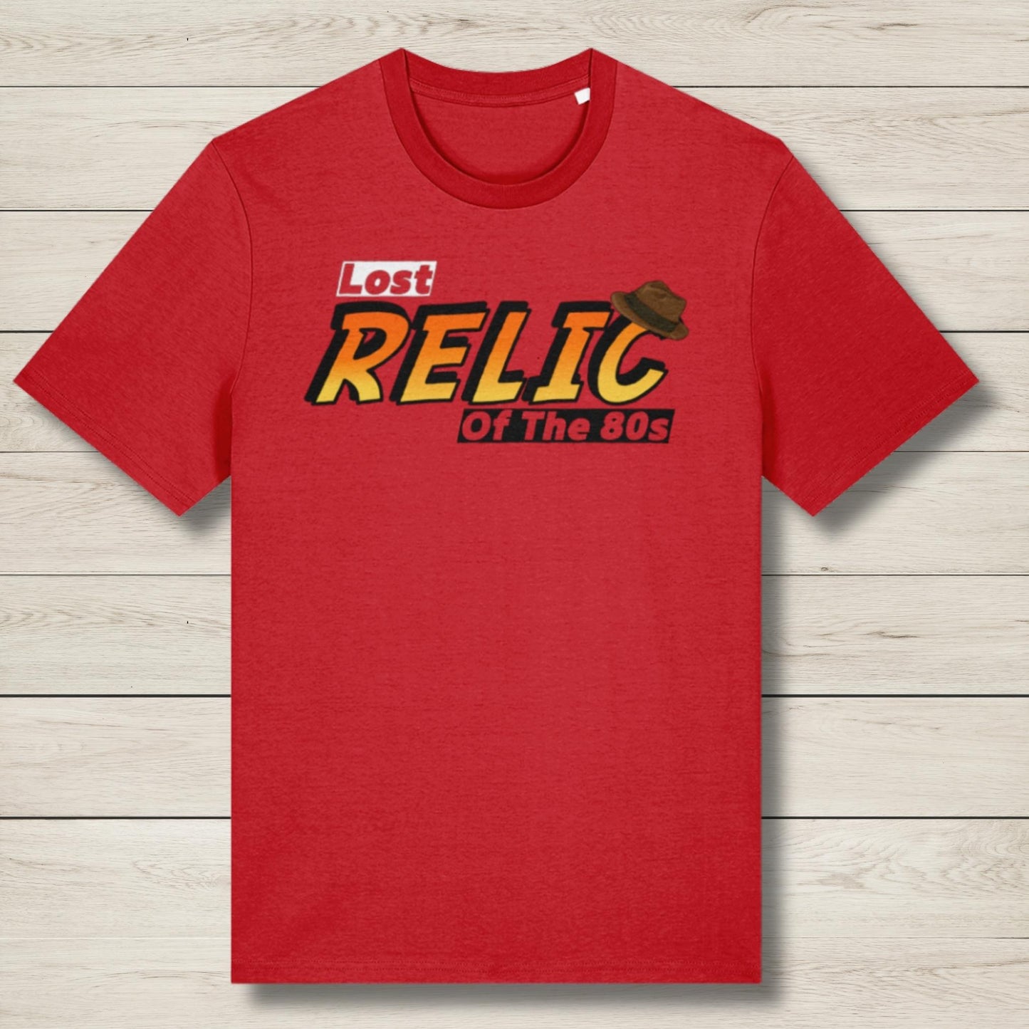 relic of the 80s premium graphic tee in red