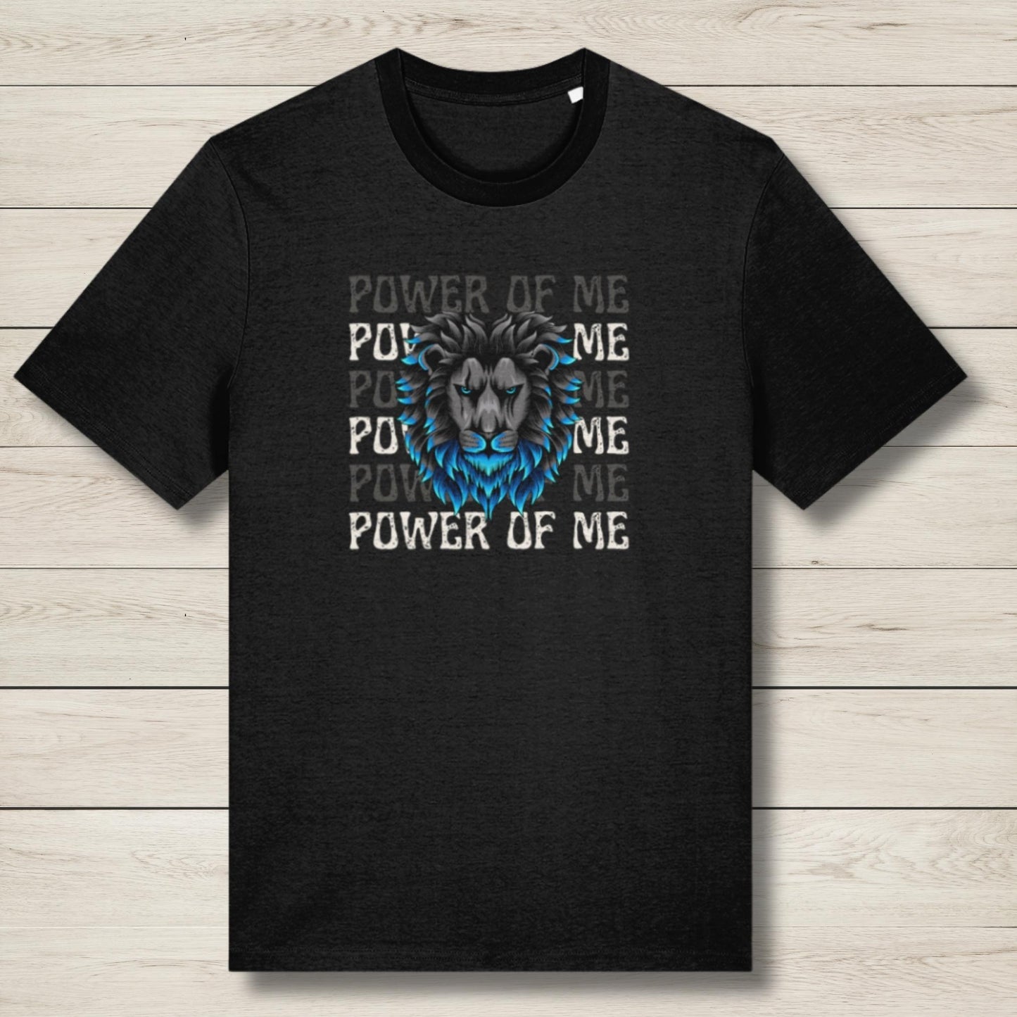 power of me lions face graphic tee