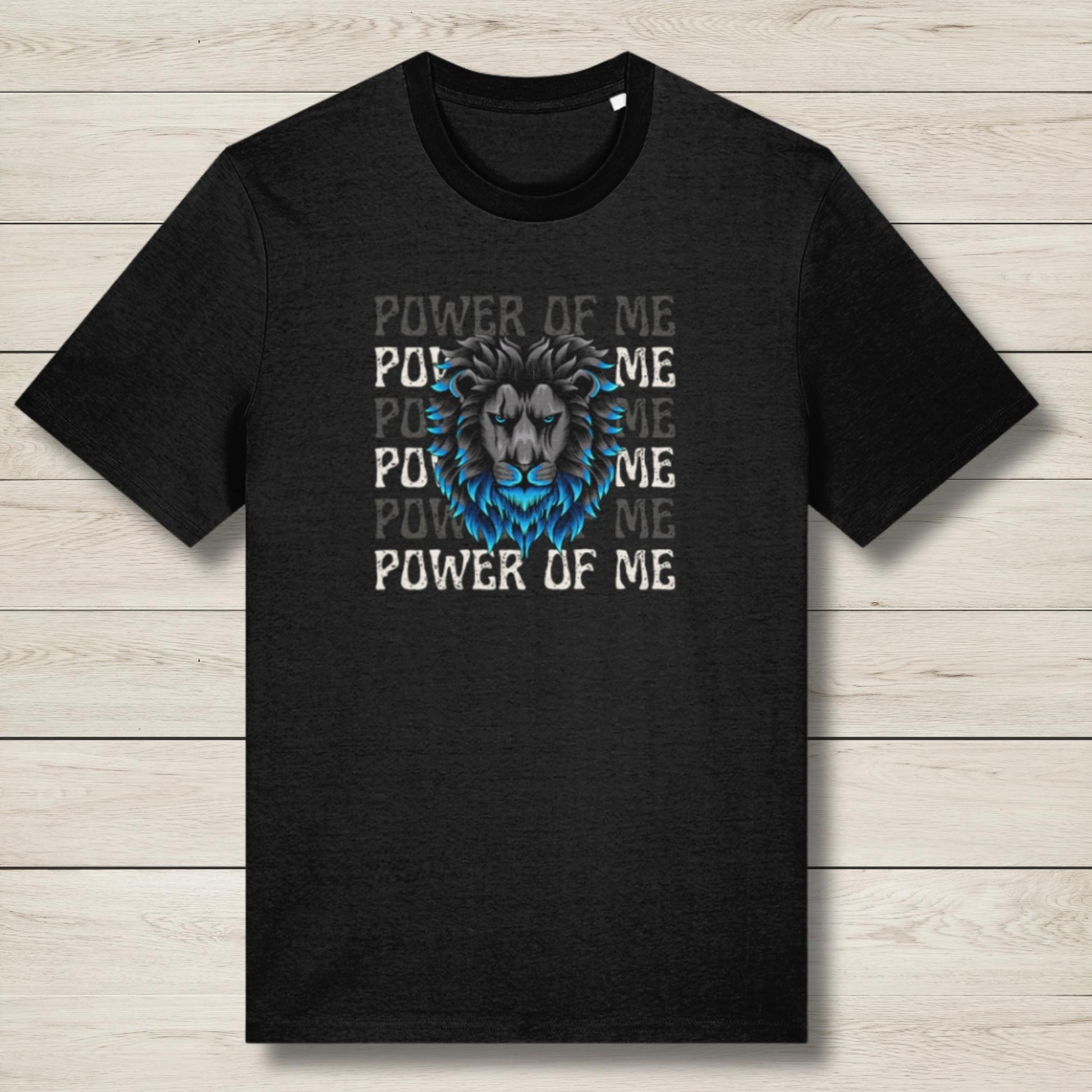 power of me lions face graphic tee