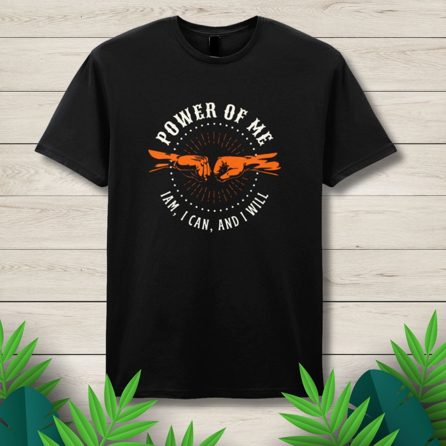 Power Of Me Dual Fist Bump Motivational Unisex T shirt