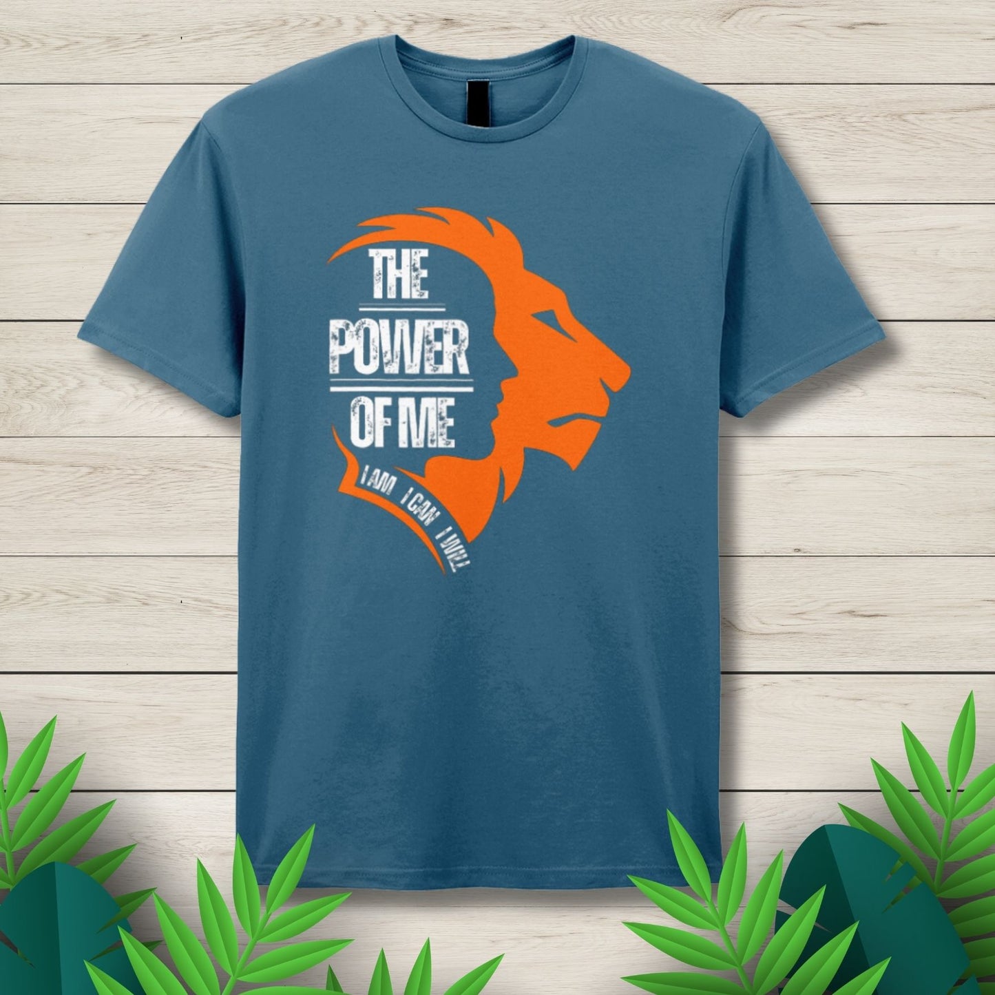 The Power Of Me Lions Face Motivational Unisex T Shirt