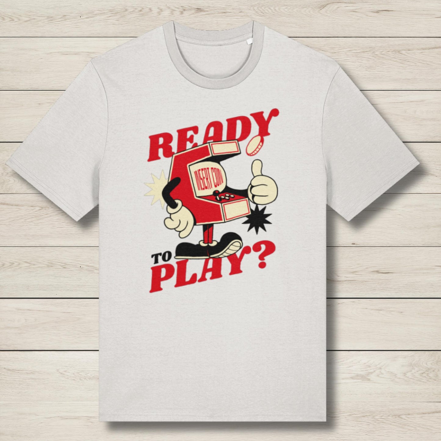 Ready To Play Retro Arcade Premium Unisex Graphic Tee
