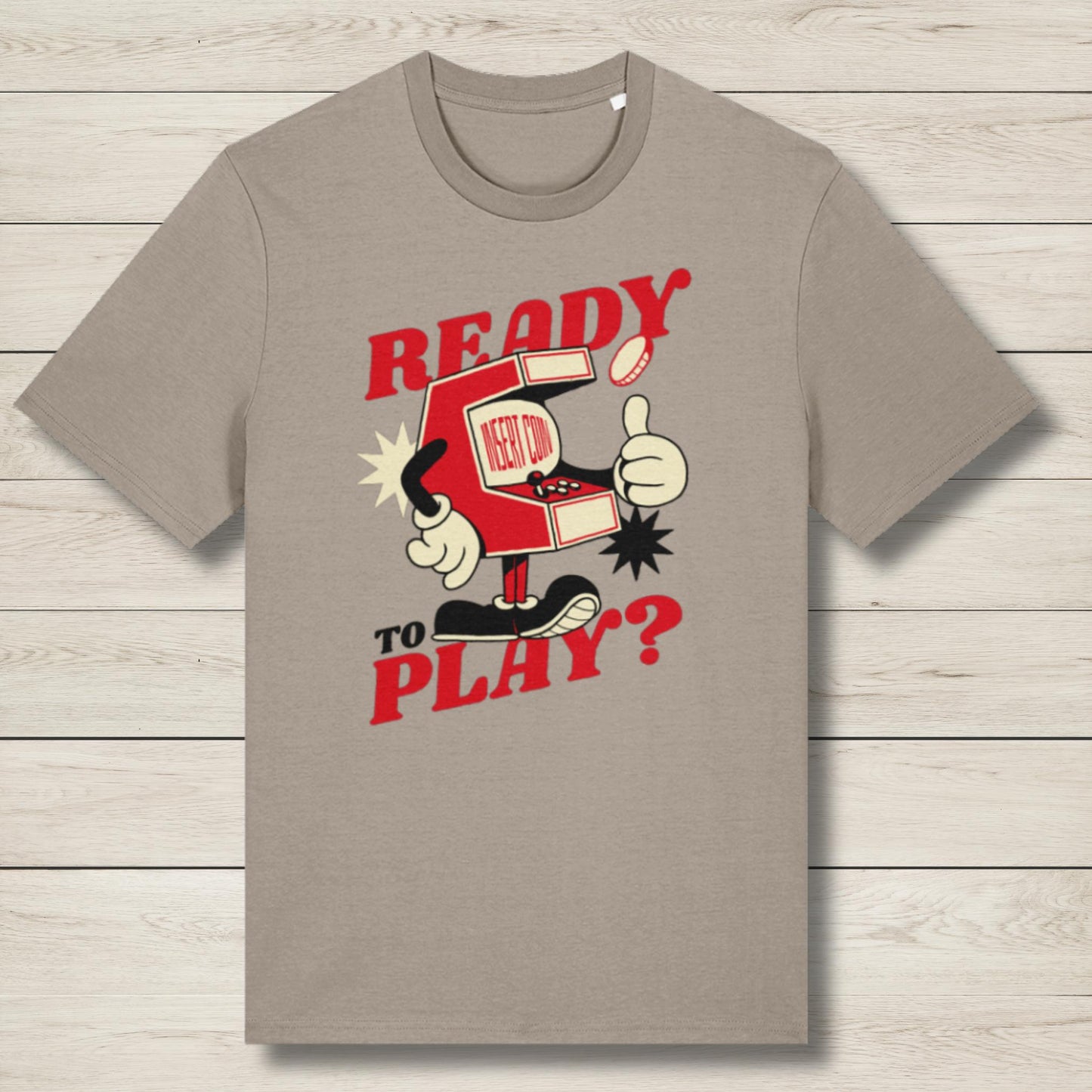 Ready To Play Retro Arcade Premium Unisex Graphic Tee