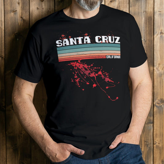 man wearing santa cruz t shirt
