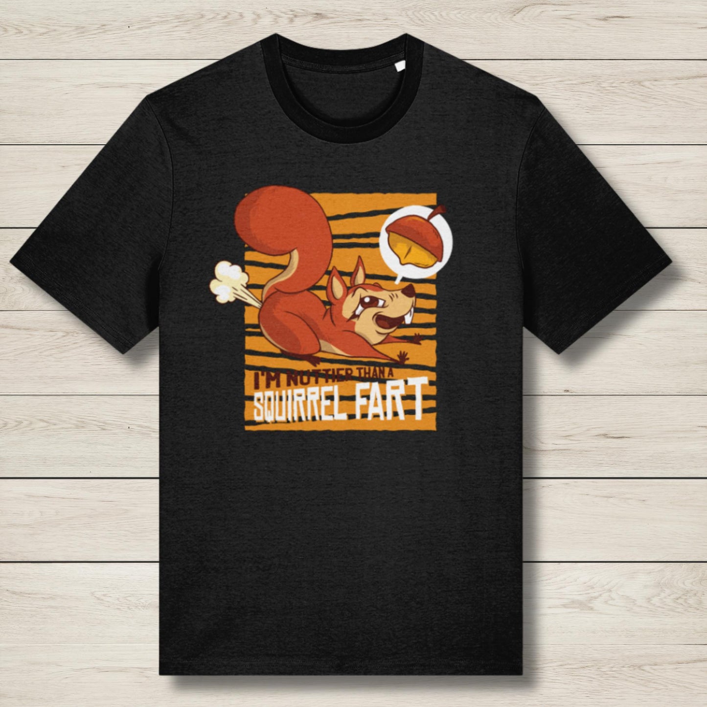 premium black squirrel farts t shirt