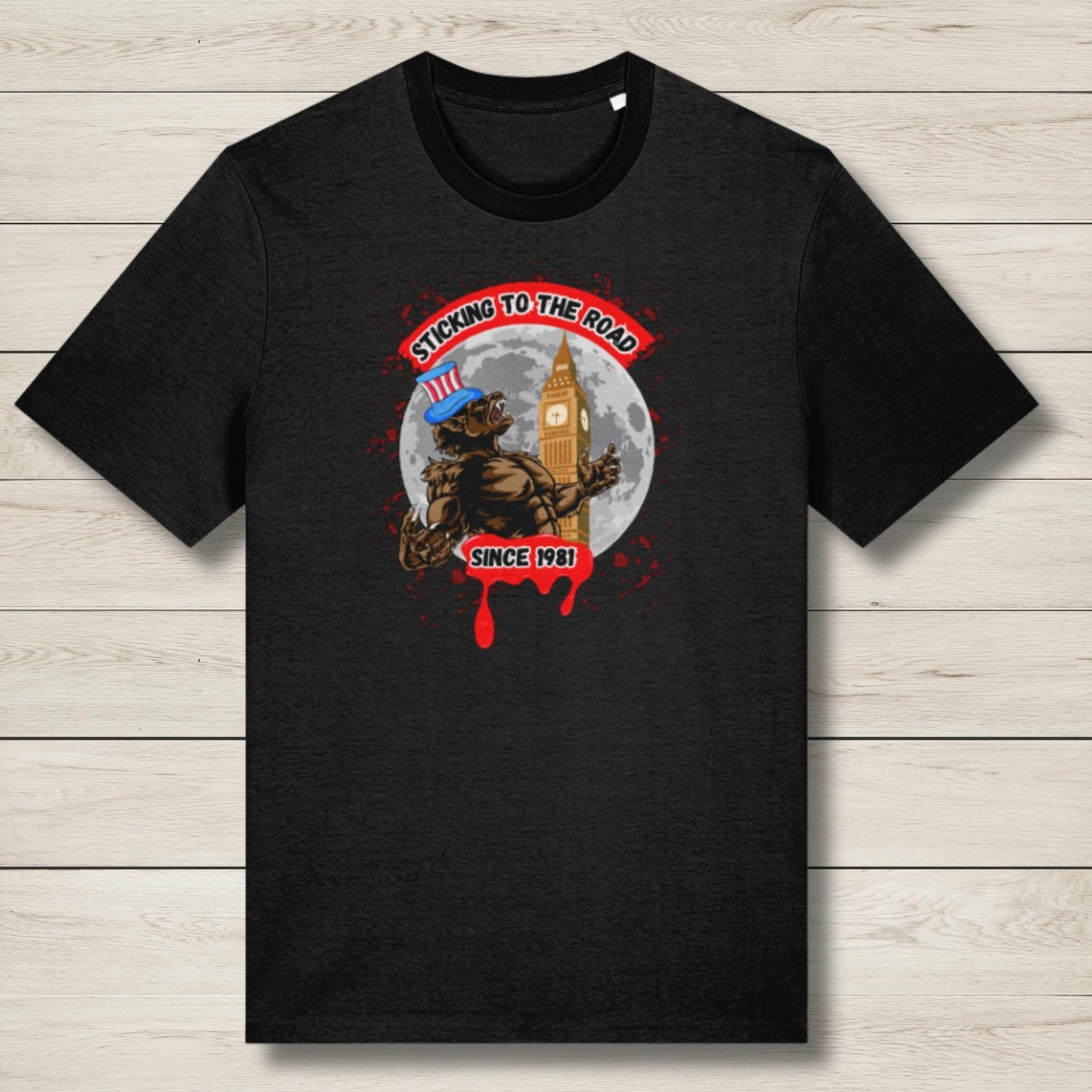 sticking to the road premium graphic tee