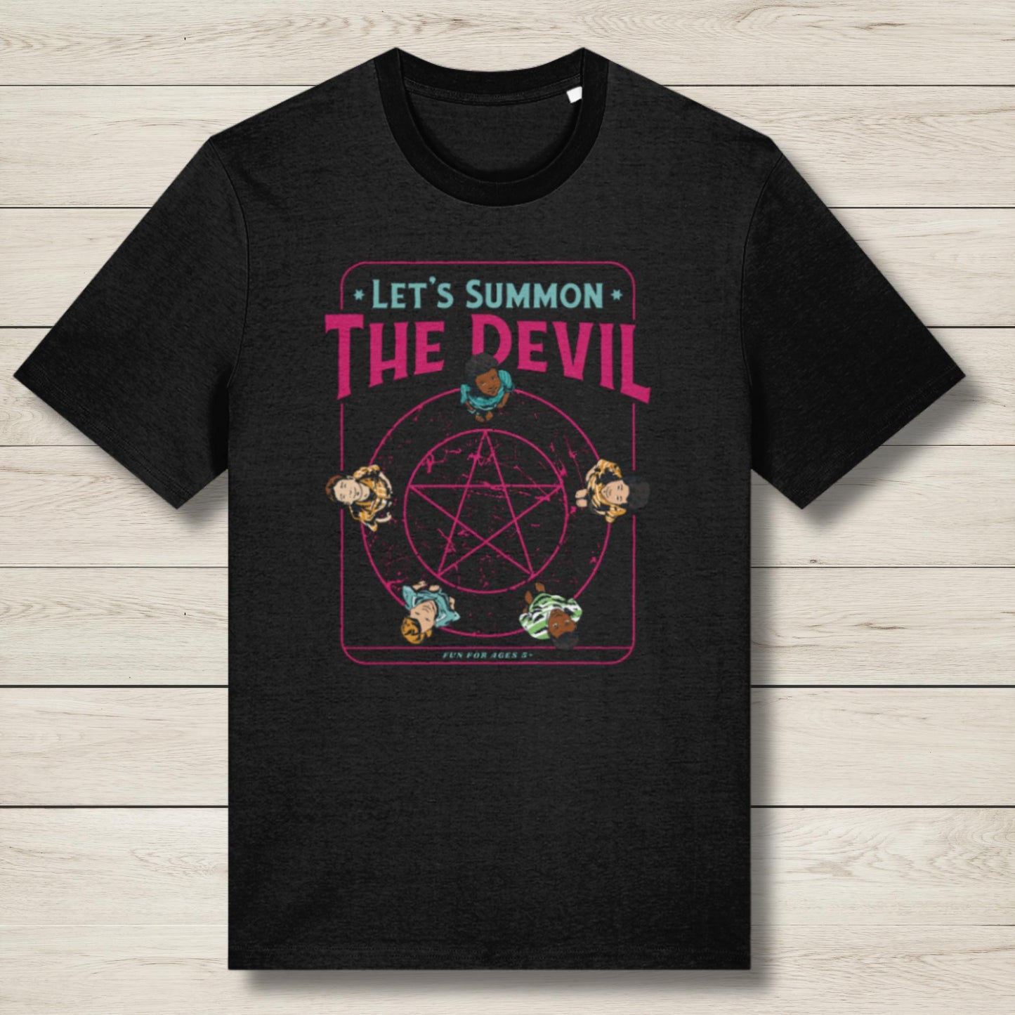 premium black summon the devil t shirt