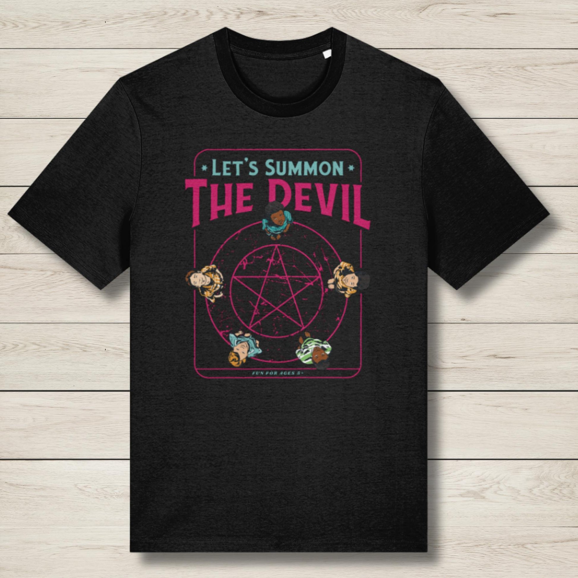 premium black summon the devil t shirt
