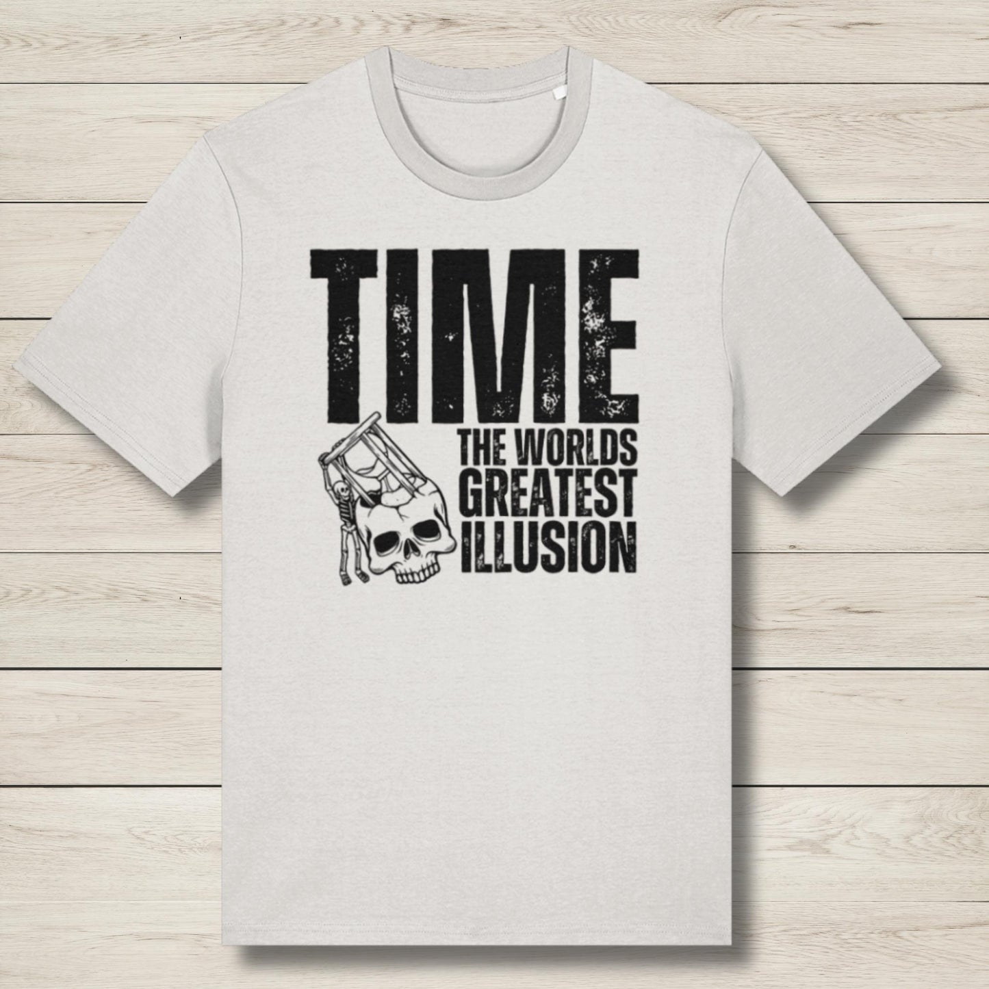 time premium graphic tee in white