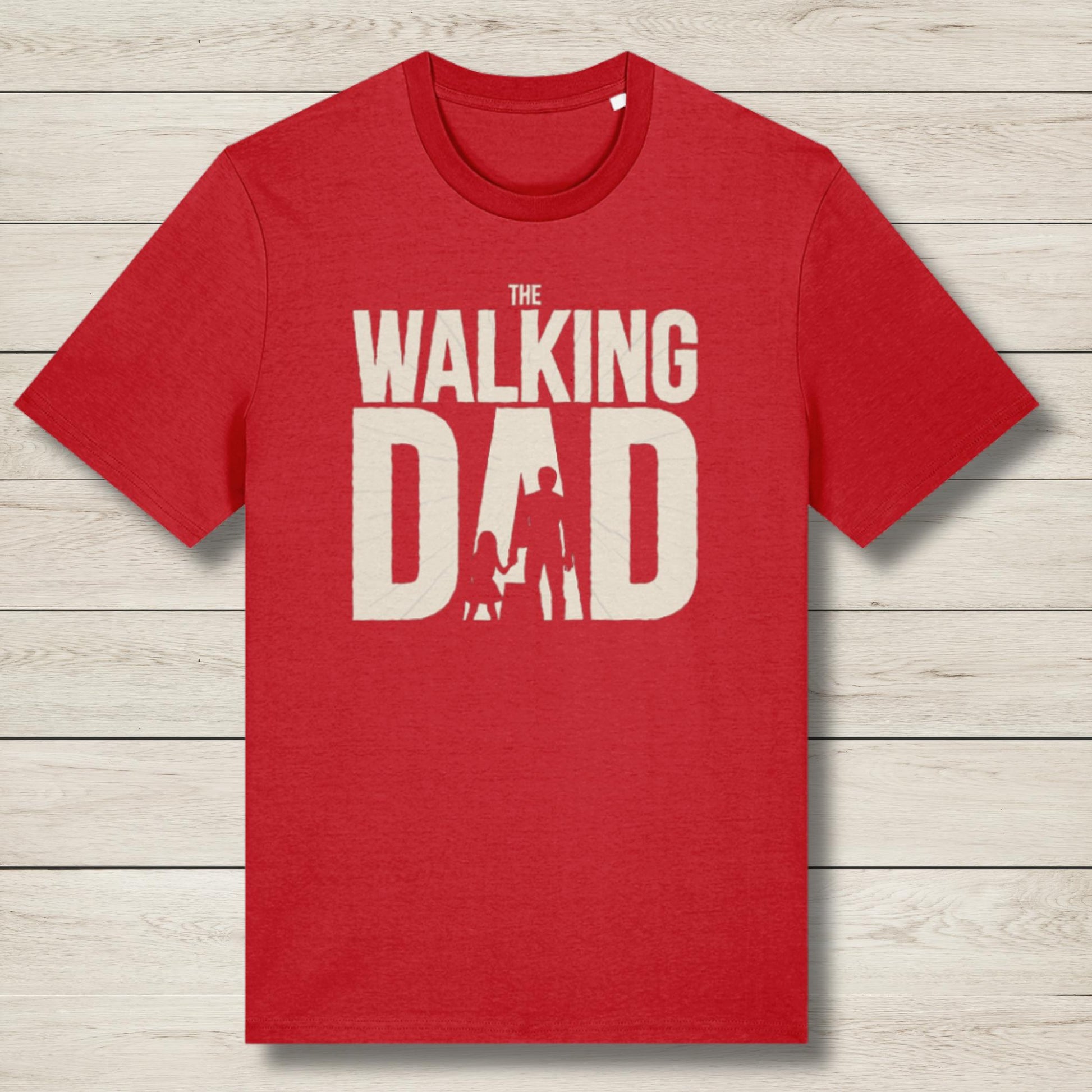 the walking dad premium t shirt red