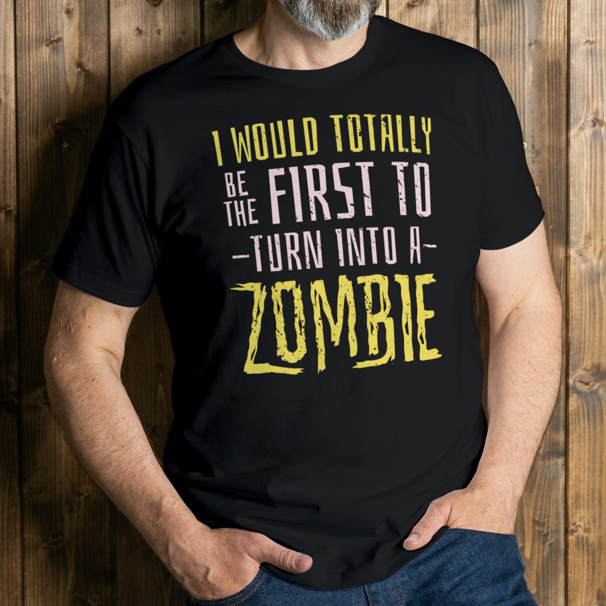 man wearing first to die unisex t shirt