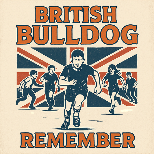 Image of group of people playing british bulldog