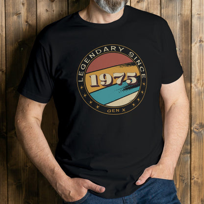 man wearing 1975 graphic tee