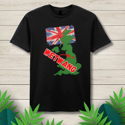 Rude Britain WetWang Funny Town Name Unisex T Shirt