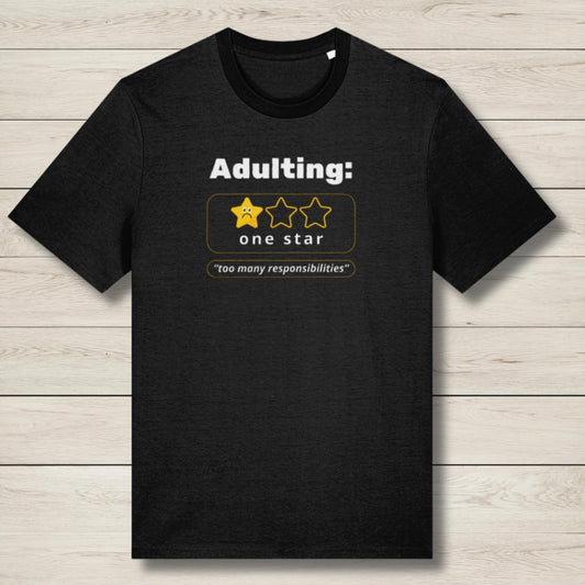 adulting review premium graphic tee