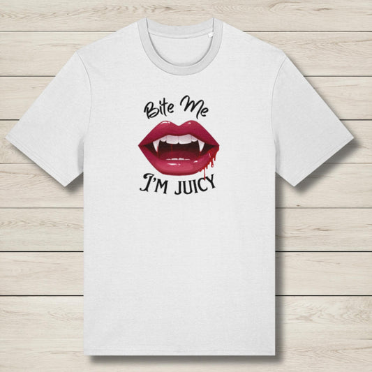 bite me im juicy premium graphic tee