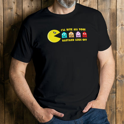 mean wearing ill bit ya legs off graphic tee