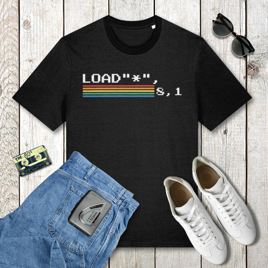 c64 load retro t shirt