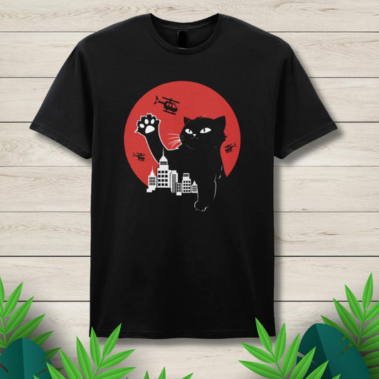 cat zilla graphic tee