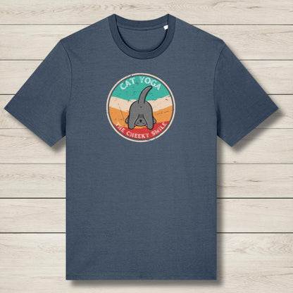 cheeky smile blue graphic tee