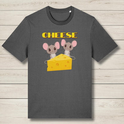 cheese gray graphic tee
