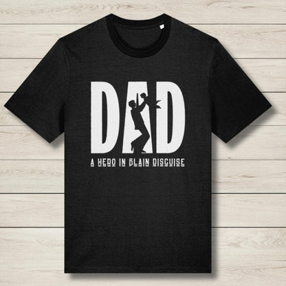 Dad A Hero In Plain Disguise - Premium Unisex T Shirt