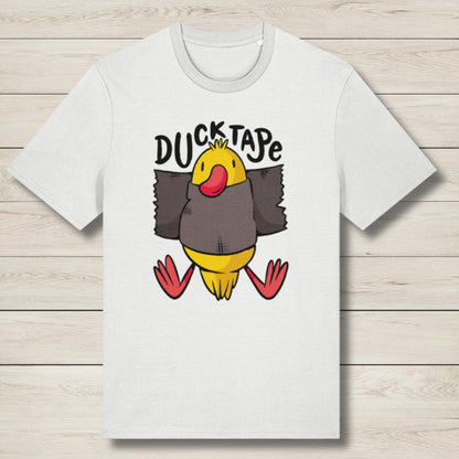 duck tape white premium graphic tee
