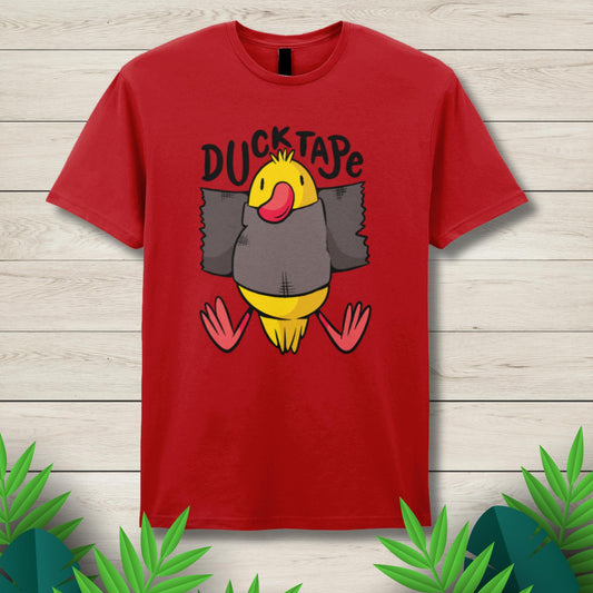 duck tape red graphic tee