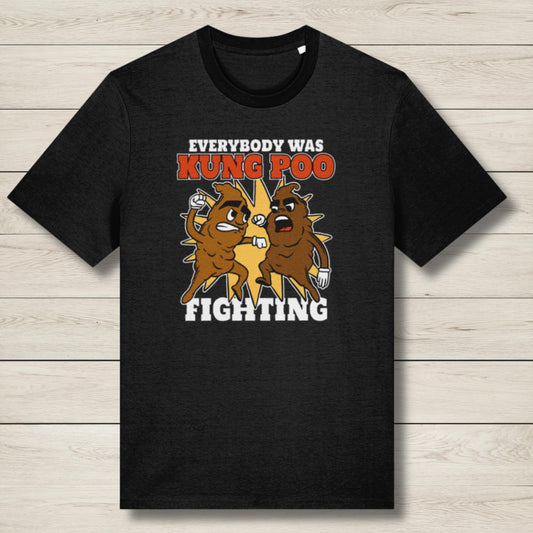 kung poo fighting premium graphic tee