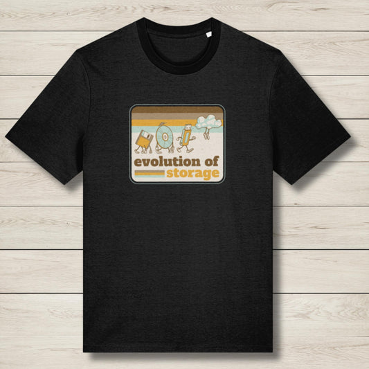 evolution of storage premium graphic tee