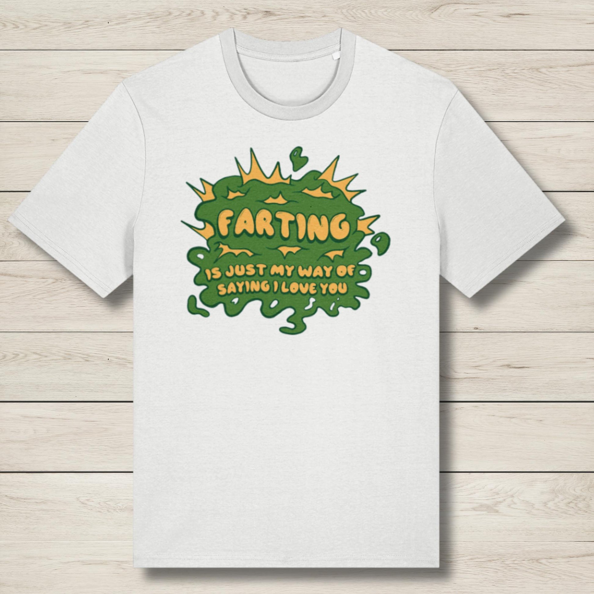 farting premium white graphic tee