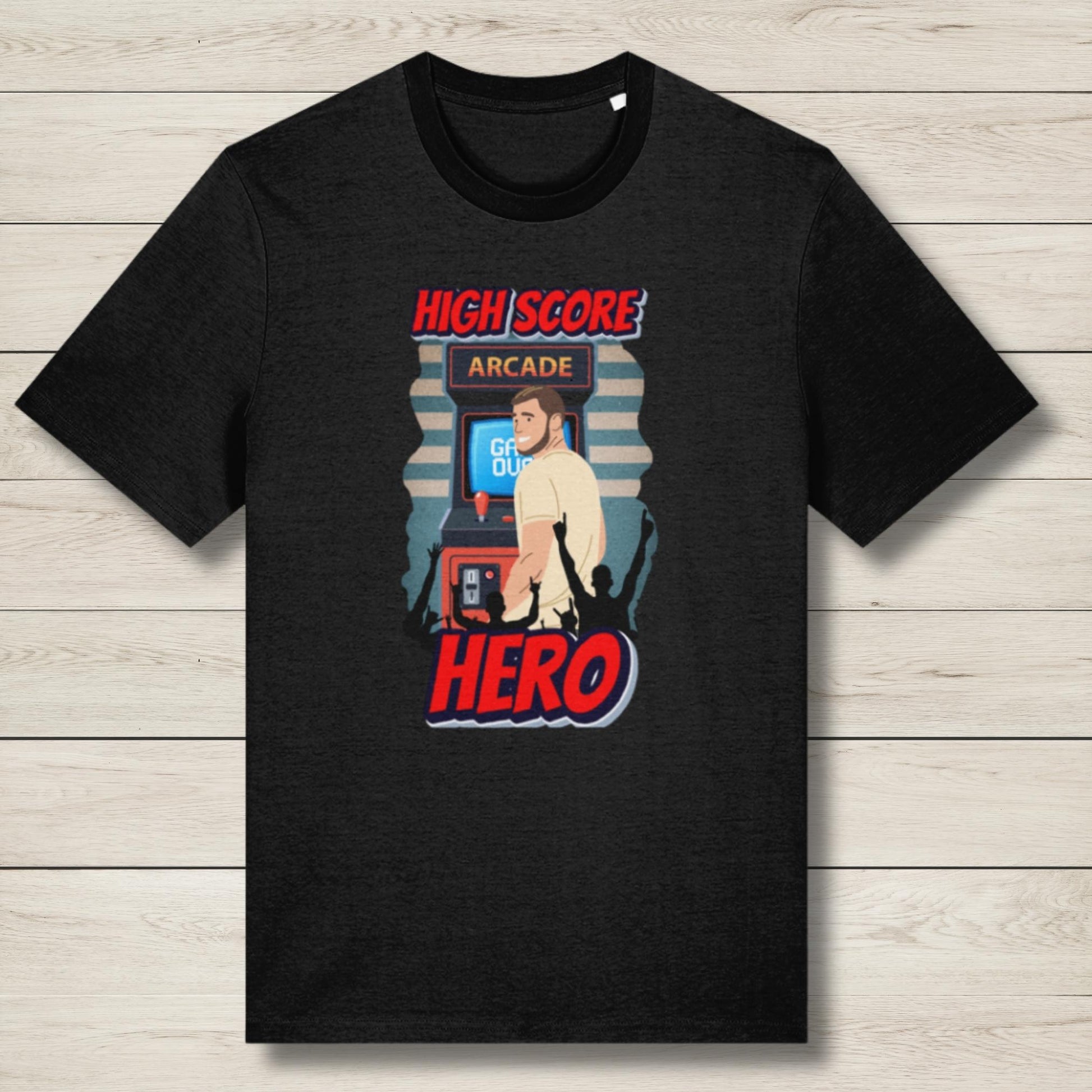 high score hero premium graphic tee
