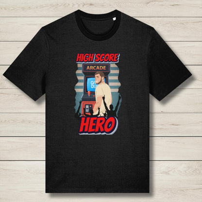 high score hero premium graphic tee